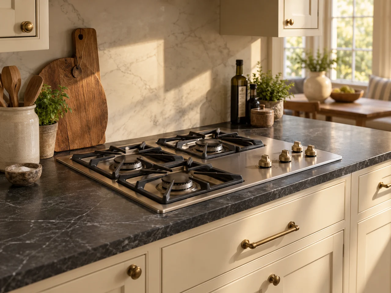 Illustration of a Monogram cooktop